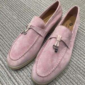 Loro Piana Brand New Women's Pink Loafers